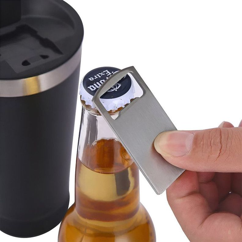 Vaso Termico Portatil Con Abridor Parlante Bluetooh Lau-4