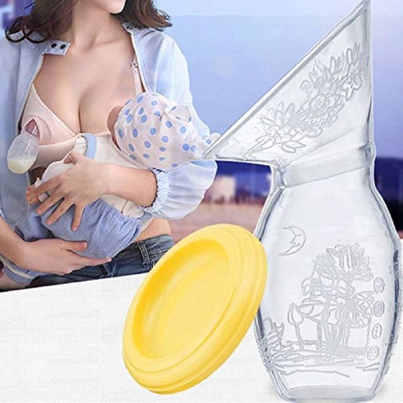 Set 4 Extractor Leche Silicona Manual Mamas Bebes Lau-4