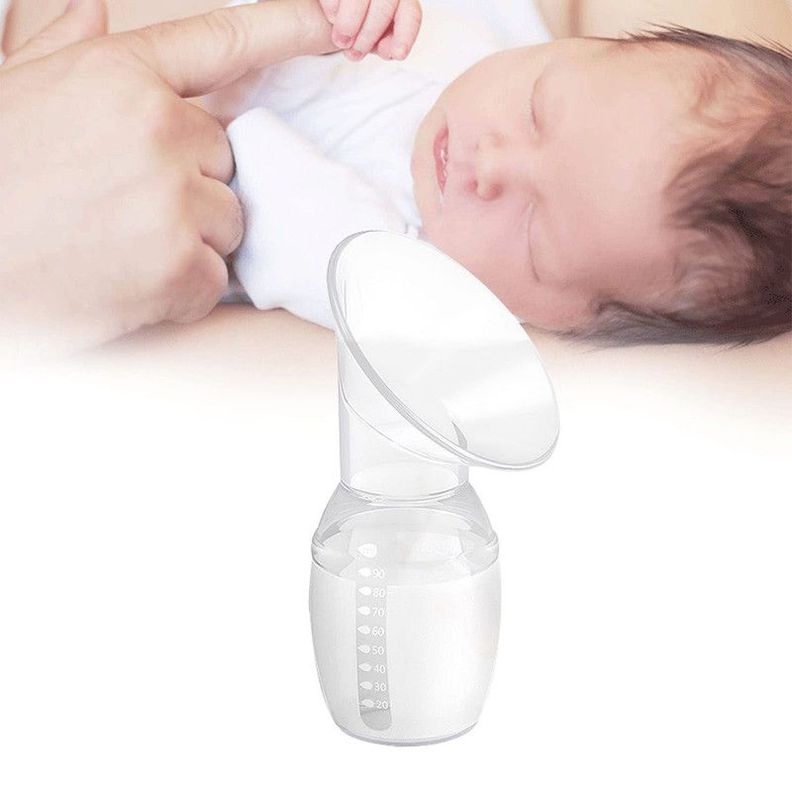Set 4 Extractor Leche Silicona Manual Mamas Bebes Lau-7
