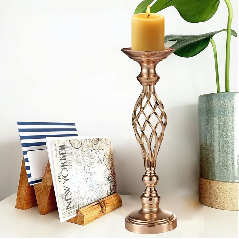 Portavelas Centro Mesa Candelabro Decoración 43cm Jhn-1