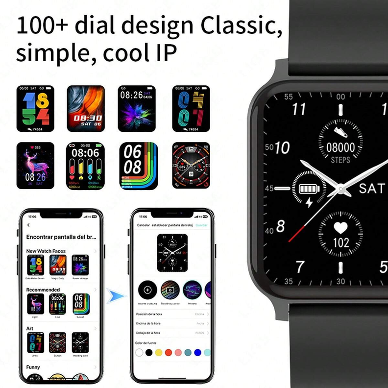
Reloj Inteligente Unisex Llamar Bluetooth Smartwatch Rondon-6