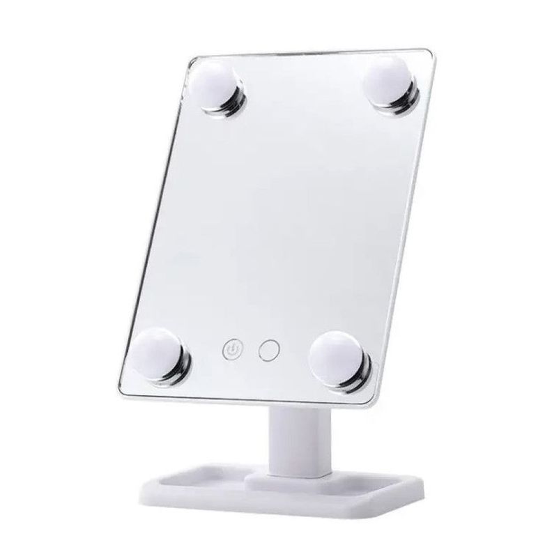Espejo Tocador Led Giratorio Mesa Mini Belleza Rondon-0