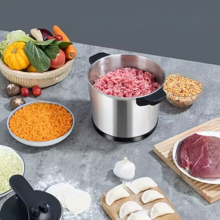 Procesador Alimentos Multiusos Picadora Acero Inoxidable Jhn-8