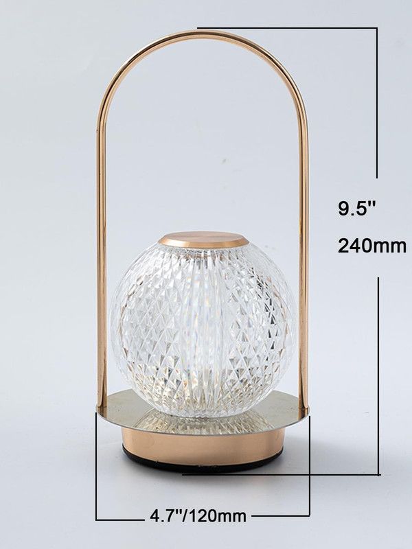 Lampara Cristal Recargable Sala Dormitorio Moderna Deco Lau-1