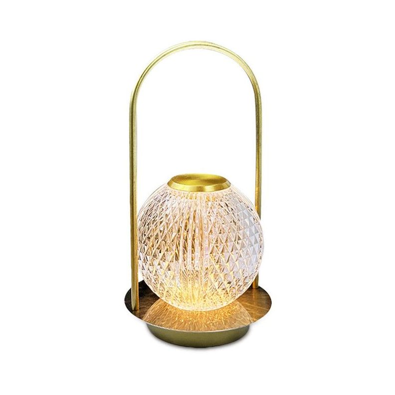 Lampara Cristal Recargable Sala Dormitorio Moderna Deco Lau-4