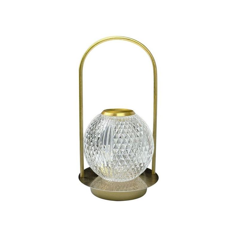 Lampara Cristal Recargable Sala Dormitorio Moderna Deco Lau-6