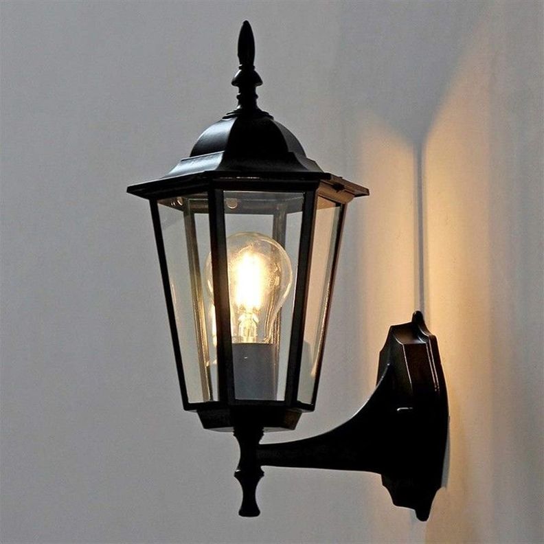 Aplique Pared Vidrio Retro Diseño Vintage Exterior Rondon-5