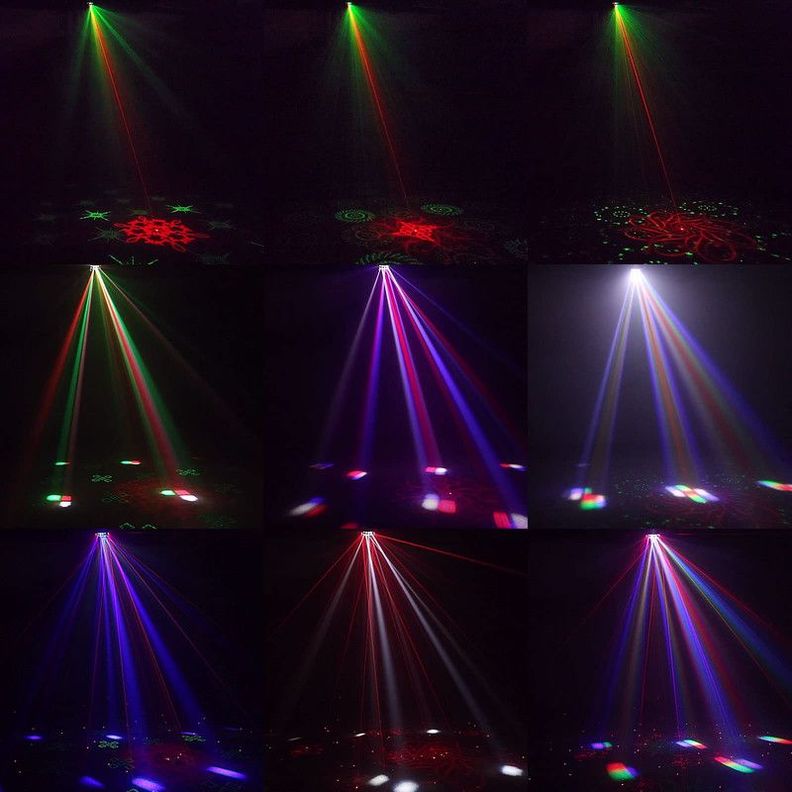 Luces Discoteca Iluminacion Led Fiestas Rgb Dj Girar Rondon-1