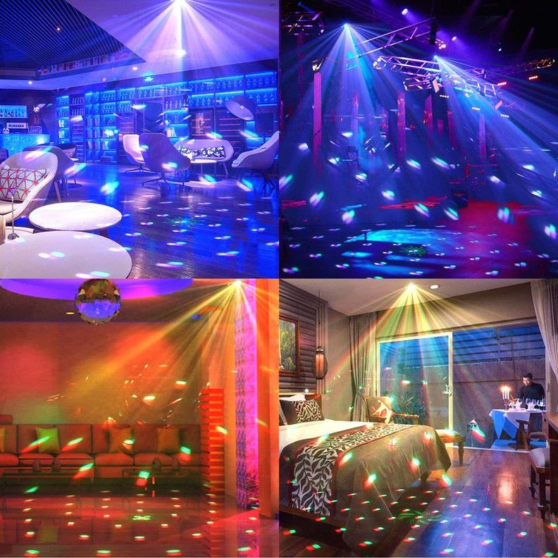 Luces Discoteca Iluminacion Led Fiestas Rgb Dj Girar Rondon-5