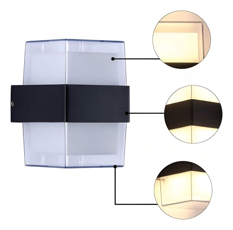 Aplique LED Decorativo Pared Luz Cálida Diseño Moderno Jhn-1