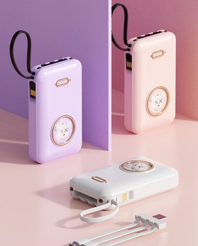 Cargador Power Bank 20000 mAh Cartoon Portatil USB Lau-2
