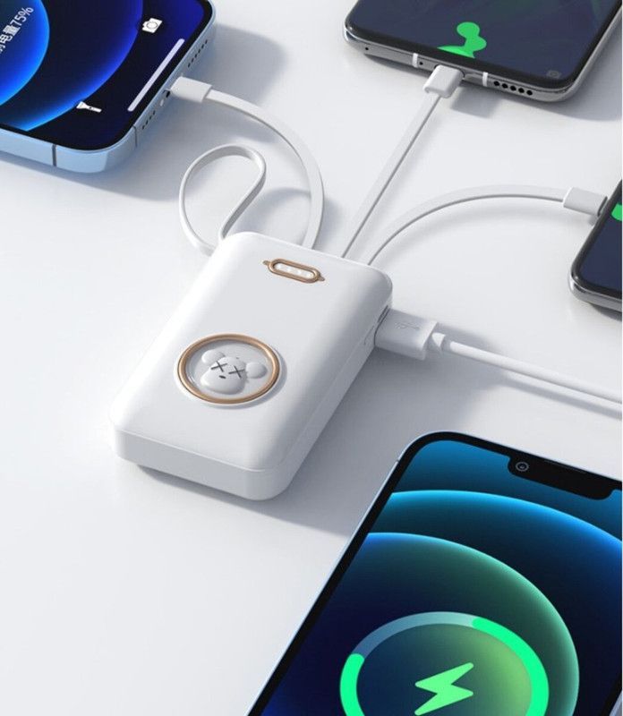 Cargador Power Bank 20000 mAh Cartoon Portatil USB Lau-3