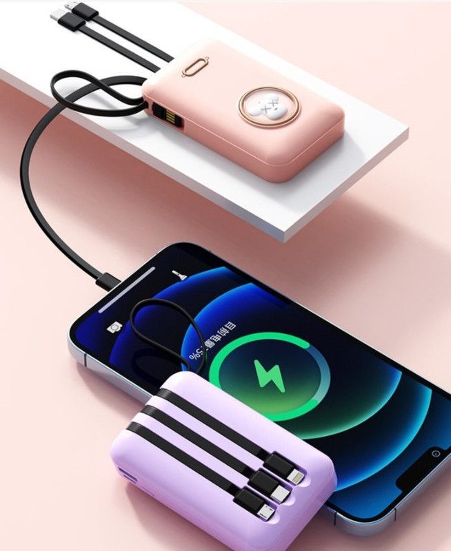 Cargador Power Bank 20000 mAh Cartoon Portatil USB Lau-4