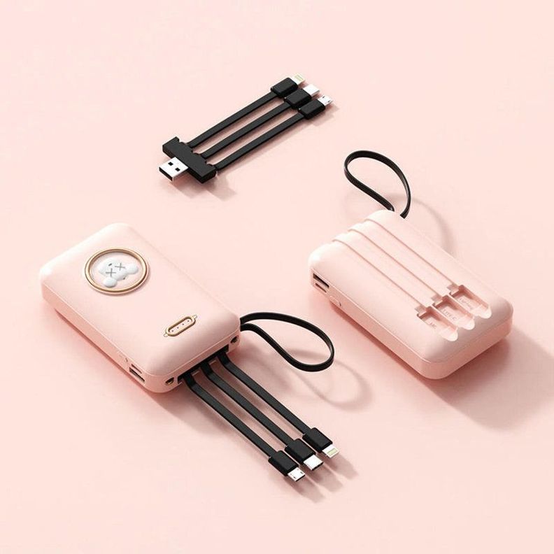 Cargador Power Bank 20000 mAh Cartoon Portatil USB Lau-6