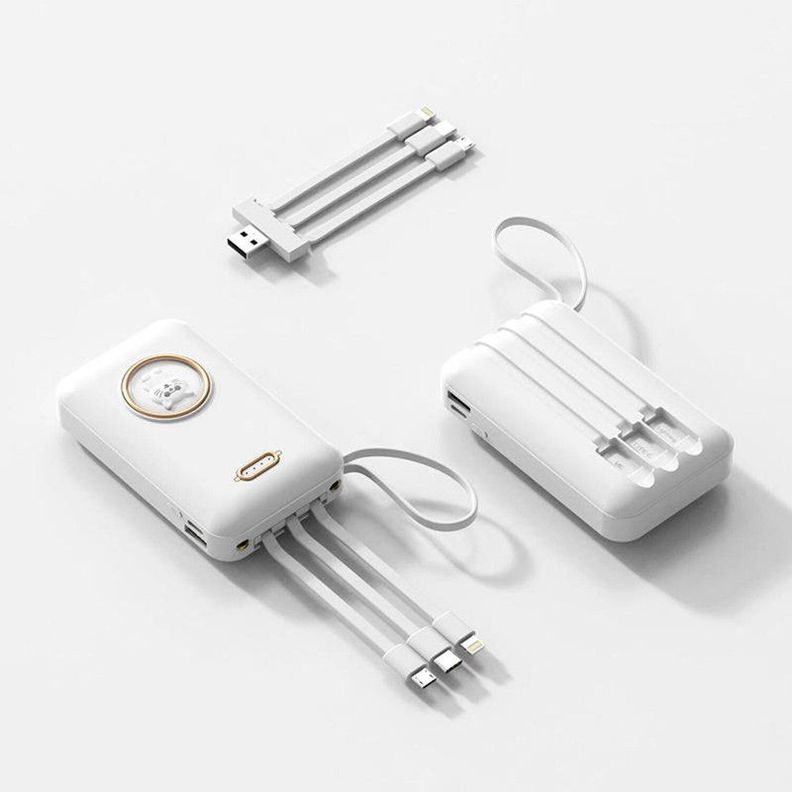 Cargador Power Bank 20000 mAh Cartoon Portatil USB Lau-7