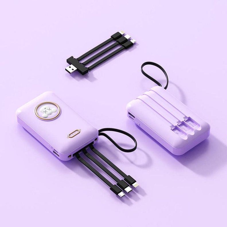 Cargador Power Bank 20000 mAh Cartoon Portatil USB Lau-8