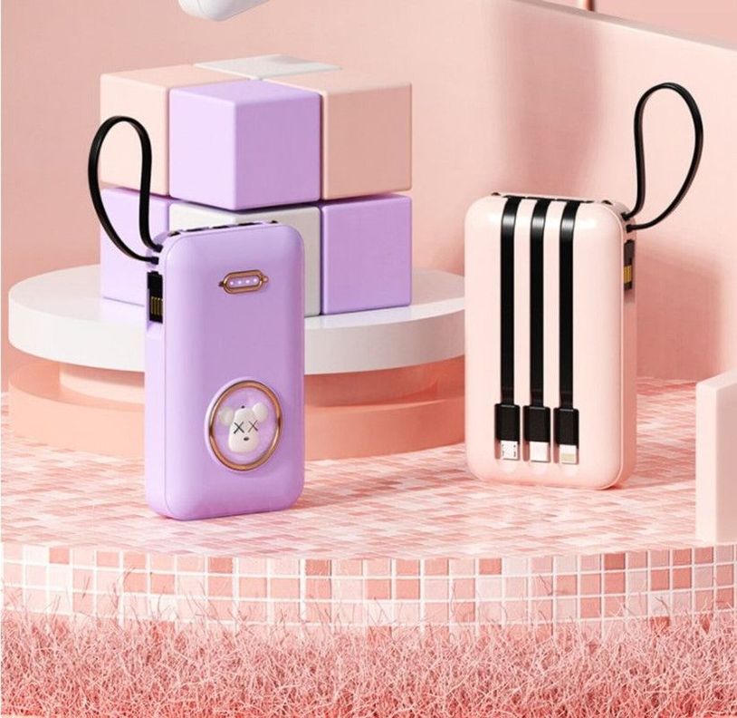 Cargador Power Bank 20000 mAh Cartoon Portatil USB Lau-9