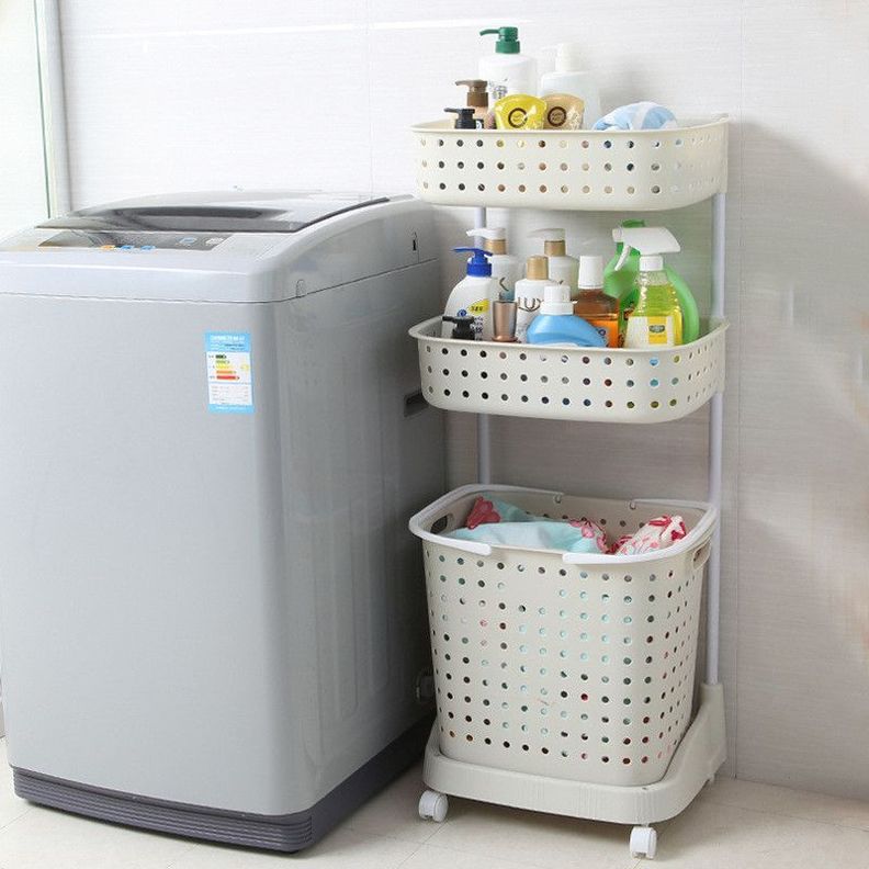 Cesta Colada Ruedas Estante Baño Extraíble Rondon-3