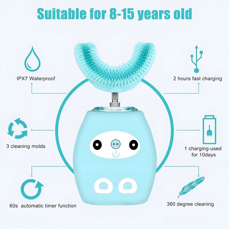 Cepillo Dientes Recargable U Automático Ultrasónico Jhn-2