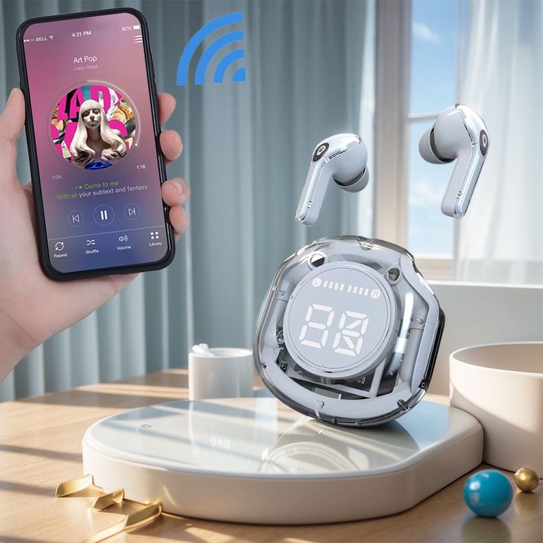 Auriculares Inalámbricos T8 con Bluetooth Pantalla Led Lau-1