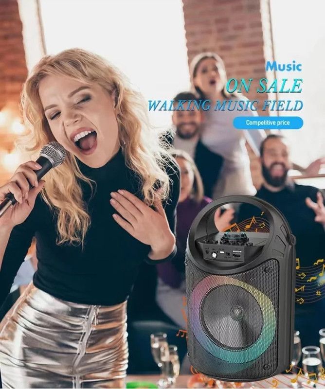Parlante Portatil Bluetooth Inalámbrico Karaoke Rondon-7