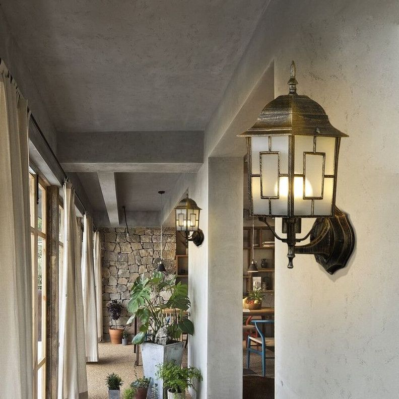 Aplique Pared Cristal Bohemio Europeo Impermeable Rondon-5