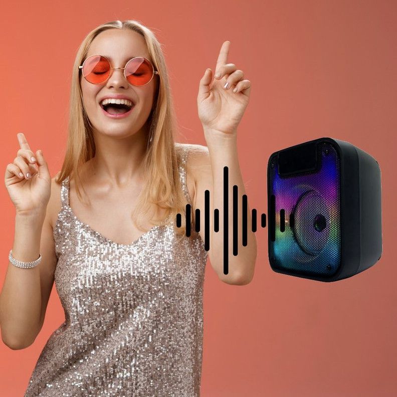 Parlante Altavoz Bluetooth RGB Bluetooth Lau-5