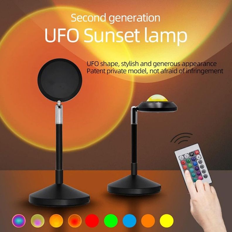 Lampara Mesa Puesta Sol Iluminaria Nocturna Ambiente Lau-5
