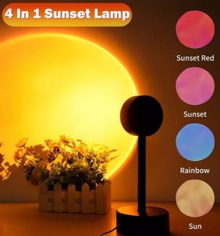 Lampara Mesa Puesta Sol Iluminaria Nocturna Ambiente Lau-6