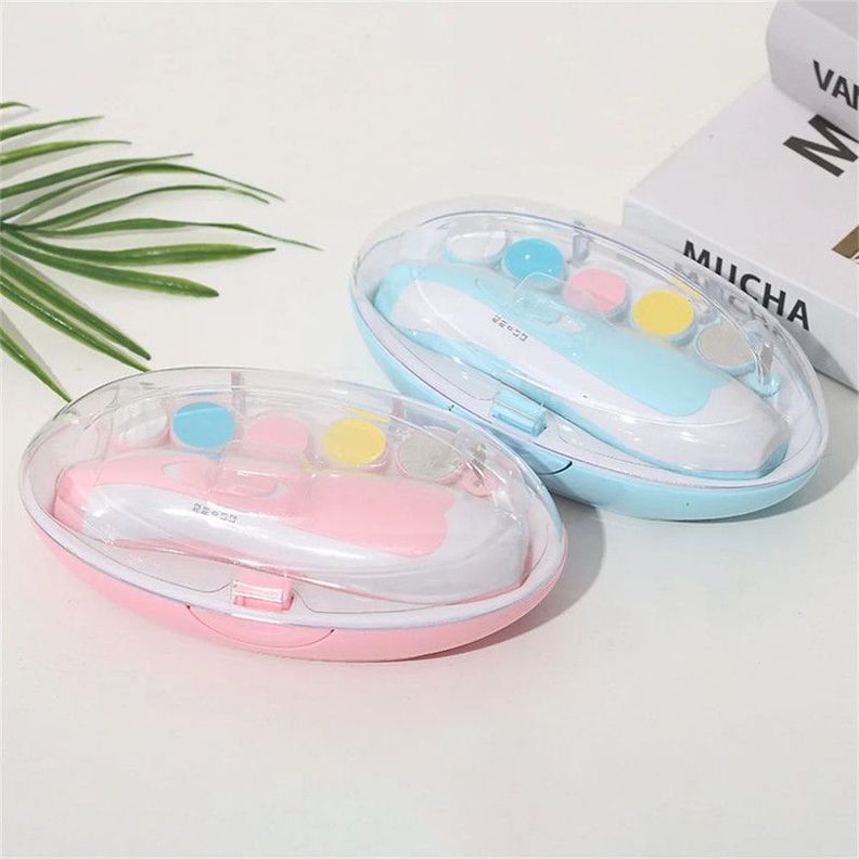 Kit Aseo Bebes Corta Uñas Electrico Luz led Portatil Rondon-1