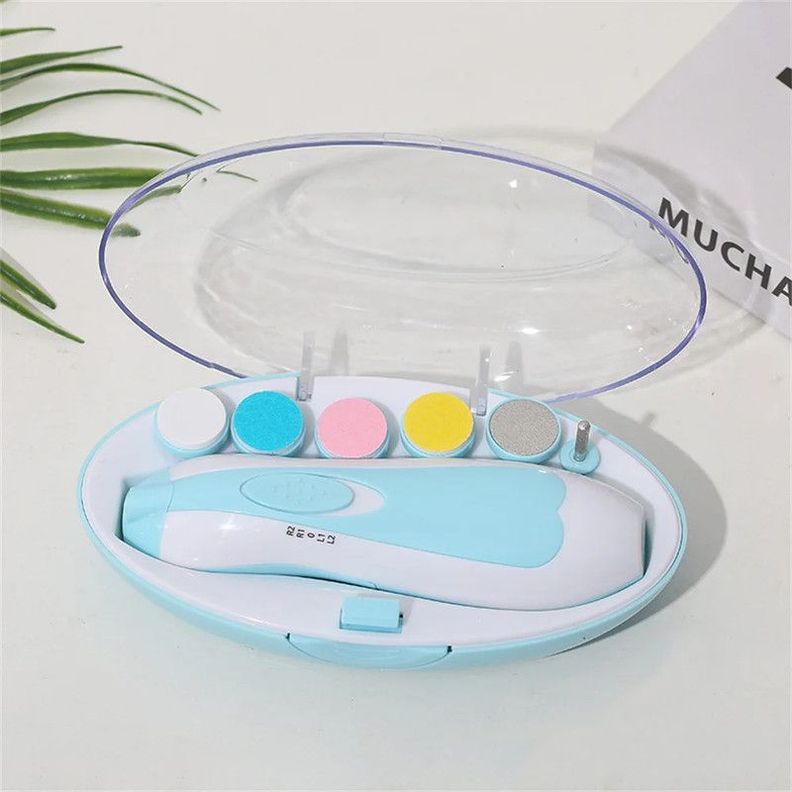 Kit Aseo Bebes Corta Uñas Electrico Luz led Portatil Rondon-2