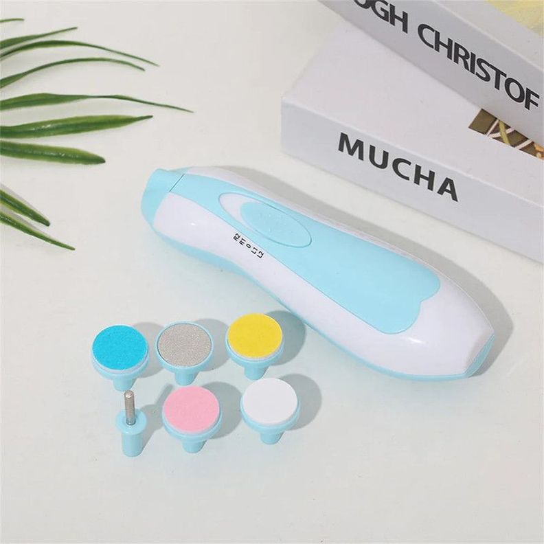 Kit Aseo Bebes Corta Uñas Electrico Luz led Portatil Rondon-6