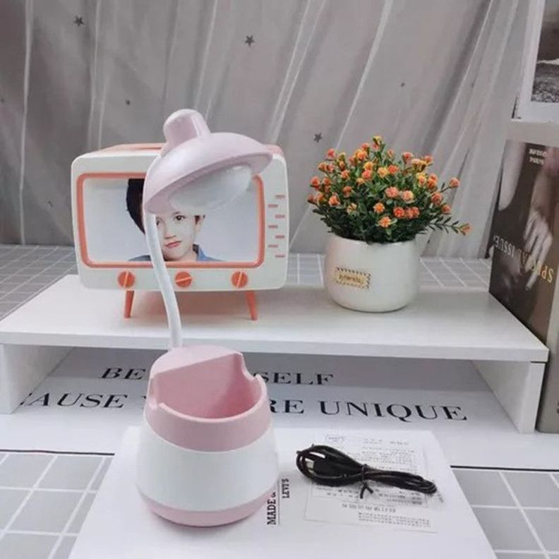 Lámpara Mesa Bolígrafo Bisagras Oficina Recargable USB Lau-6