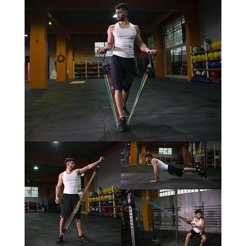 Set 2 Juegos Bandas Elastica Fitnes Entrenamiento Gym Lau-4
