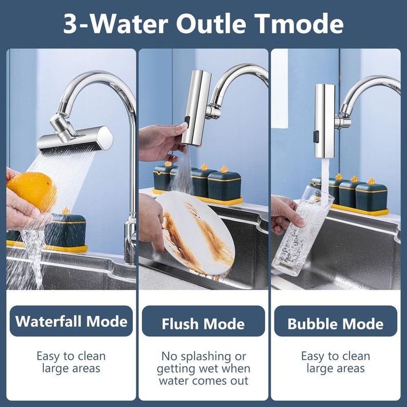 Extensor Grifo Cocina Multifuncional Cascada Practico Rondon-6