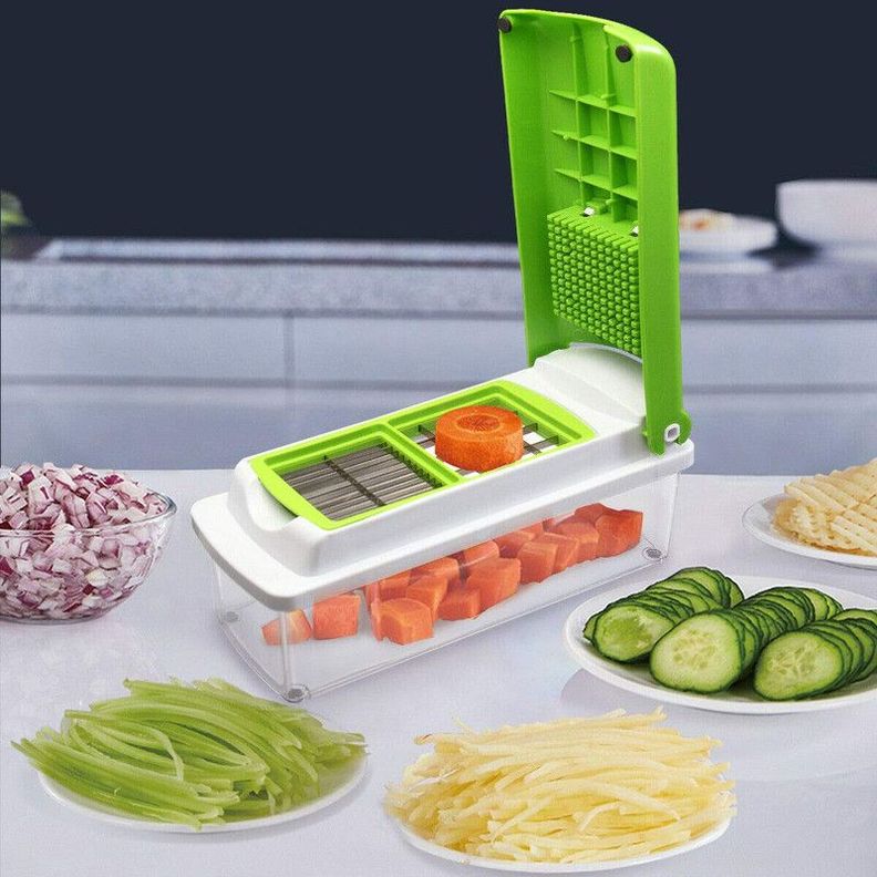 Picador Verduras Frutas Cuchillas Funcion Rondon-5