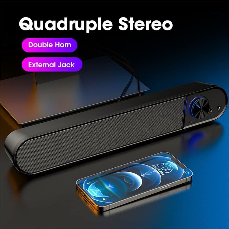 Barra Sonido Computador subwoofer Bluetooth Rondon-3