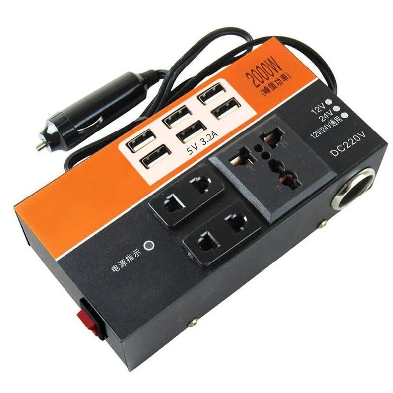 Inversor De Corriente Vehiculo 12V a 24V Camiones Lau-0