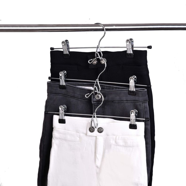 Clip Faldas Pantalones Perchas Corbatas 20 Unid Rondon-6