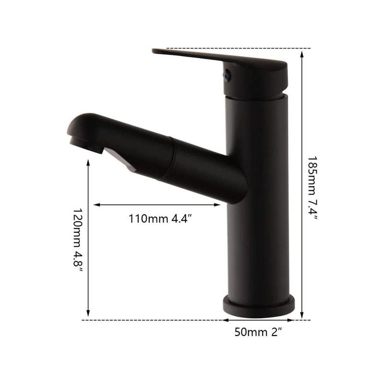 Grifo Lavabo Rociador Extraíble Ducha Manija Rondon-6