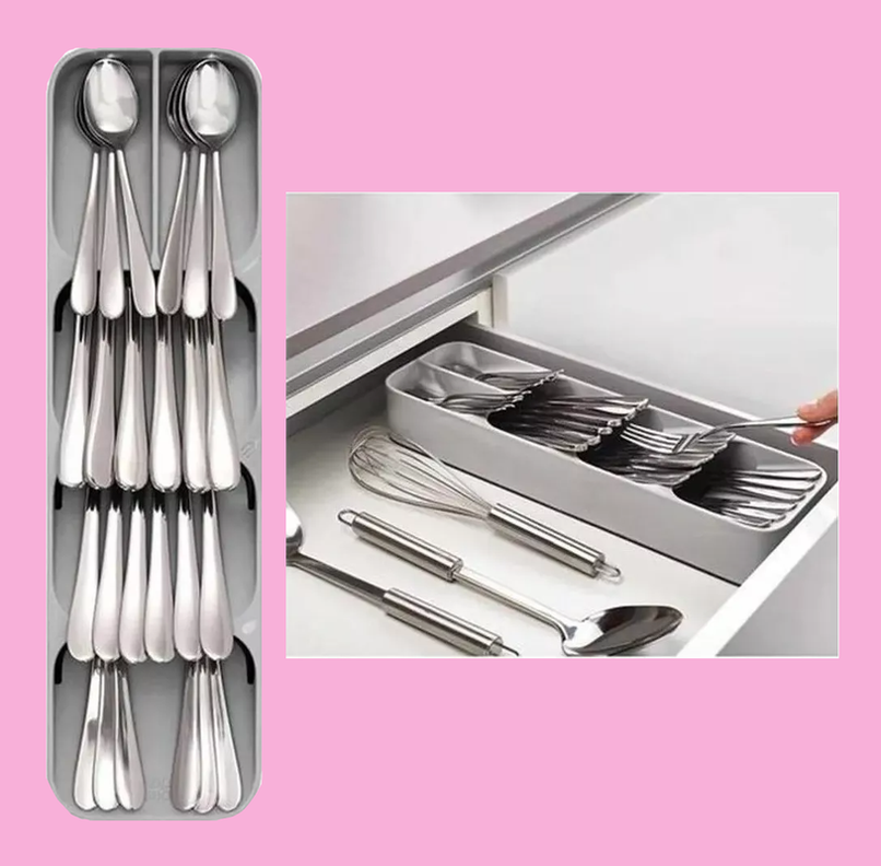 Set 2 Organizador Porta Cubiertos Utensilios Cajón Lau-9