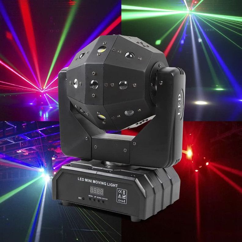 Luces LED 3 en 1 Fiesta Escenarios Giratorio Colgador DJ Lau-2