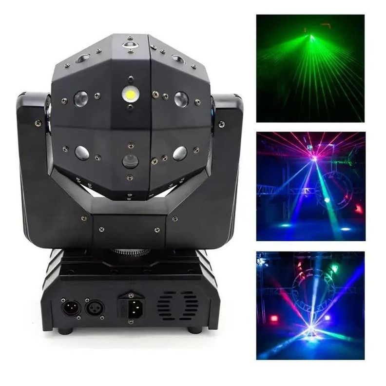 Luces LED 3 en 1 Fiesta Escenarios Giratorio Colgador DJ Lau-3