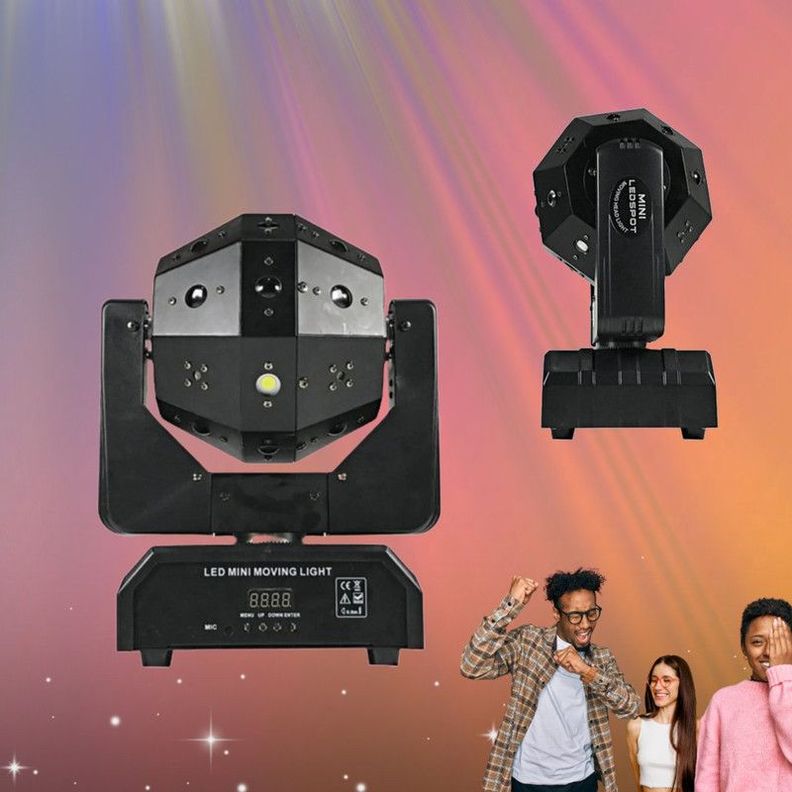 Luces LED 3 en 1 Fiesta Escenarios Giratorio Colgador DJ Lau-6