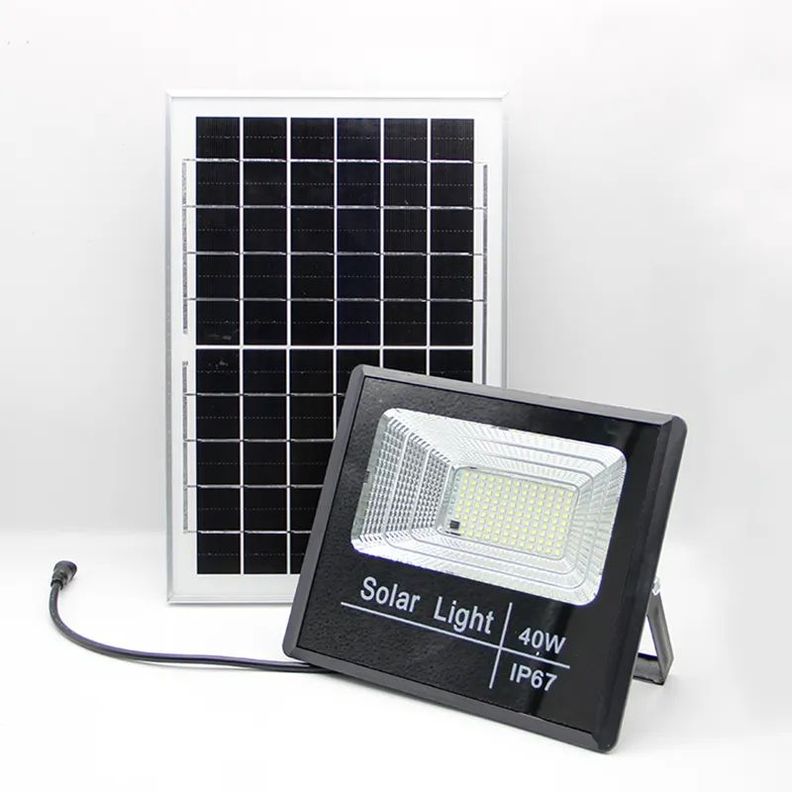 Reflector Led Panel Solar Jardín Calle Parque Lampara Rondon-0