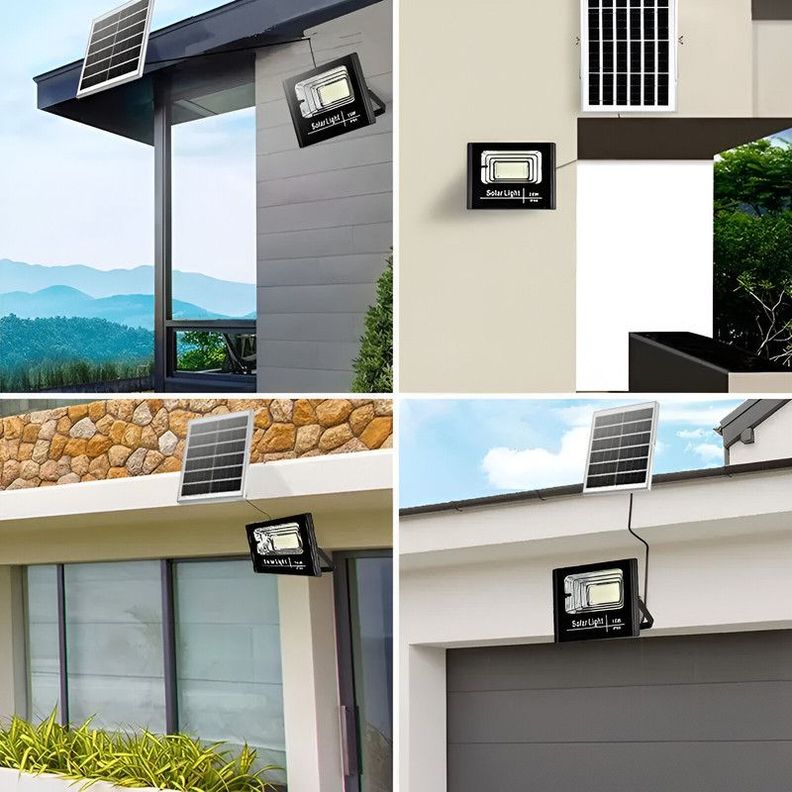 Reflector Led Panel Solar Jardín Calle Parque Lampara Rondon-8