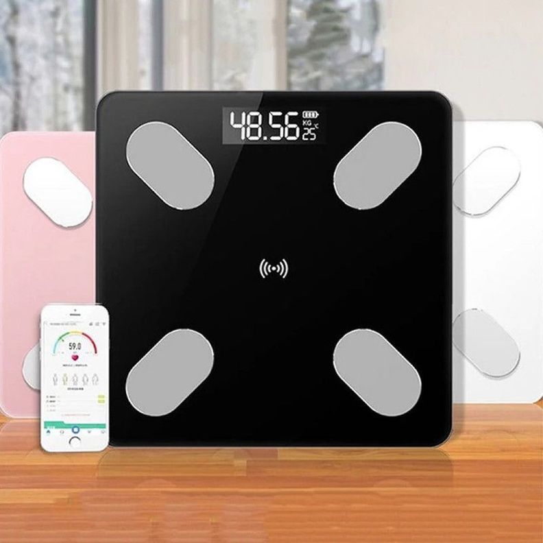 Bascula Bluetooth Peso Medidor Grasa Corporal Baño Lau-2