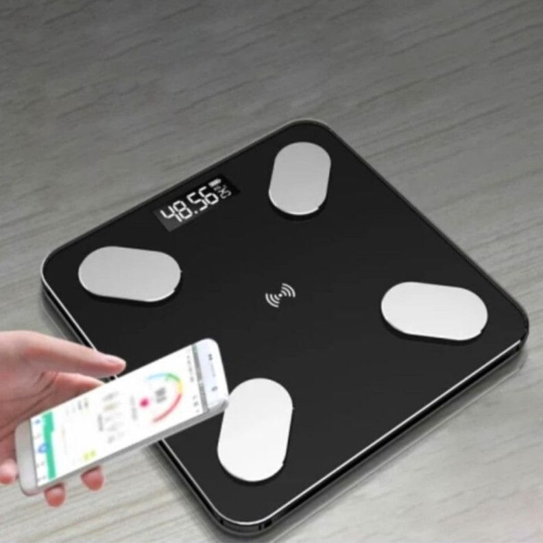 Bascula Bluetooth Peso Medidor Grasa Corporal Baño Lau-6