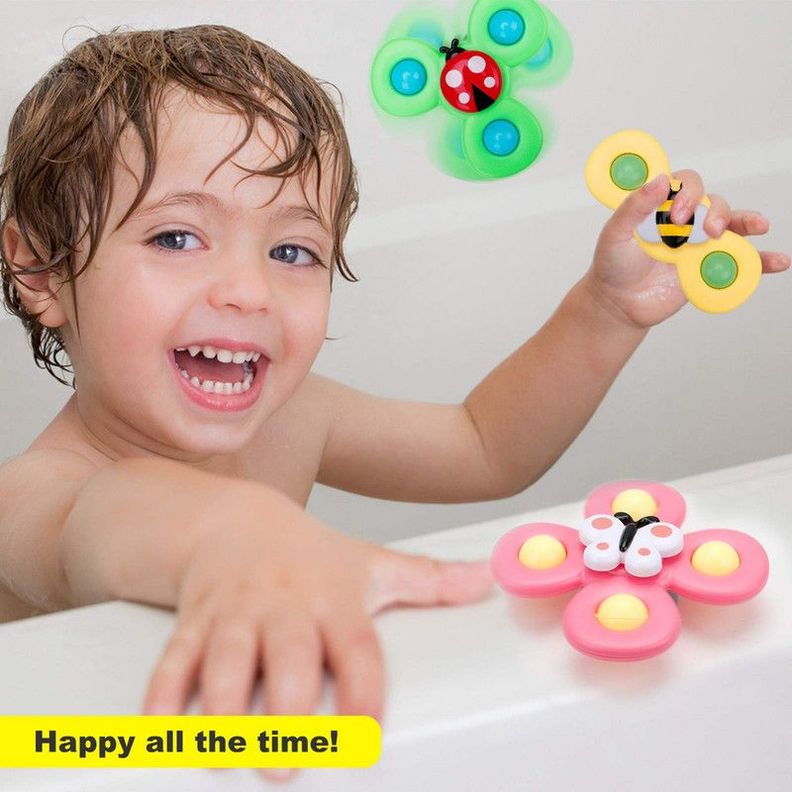 Juego Juguete Bebe Baño Divertirse Mesa Giratoria Rondon-3