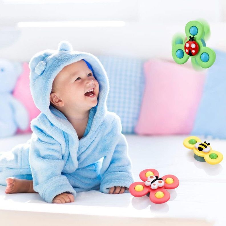 Juego Juguete Bebe Baño Divertirse Mesa Giratoria Rondon-4